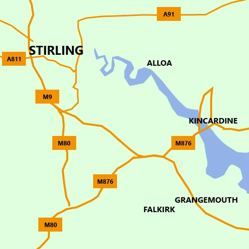 map of stirling